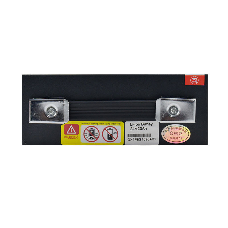 Batteria nera 24V 20AH Capacità 197*74*260mm Tempo di scarica 2-3 ore