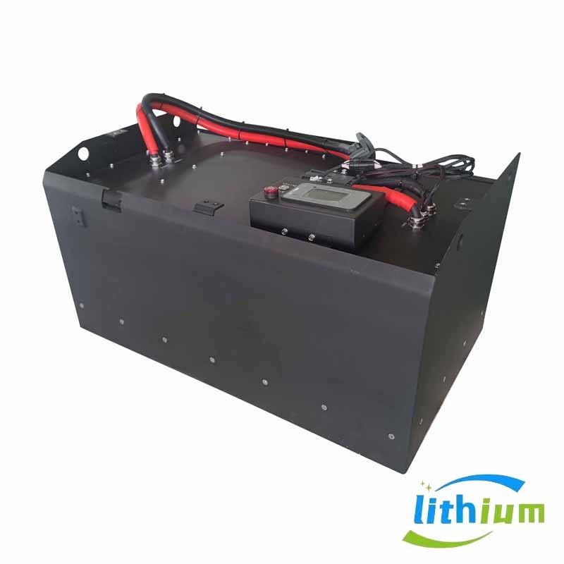 Batteria per carrelli elevatori a forchetta 48v Batteria agli ioni di litio OEM Lifepo4 72V 200Ah 300Ah Pacchetto batteria per carrelli elevatori elettrici camion di trasporto
