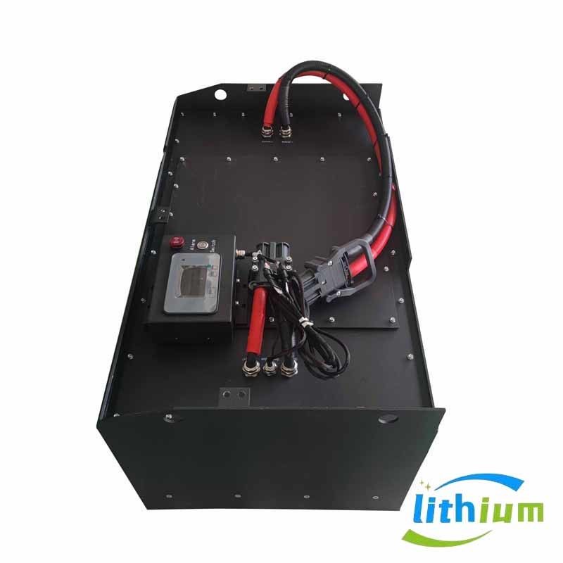 Batteria per carrelli elevatori a forchetta 48v Batteria agli ioni di litio OEM Lifepo4 72V 200Ah 300Ah Pacchetto batteria per carrelli elevatori elettrici camion di trasporto