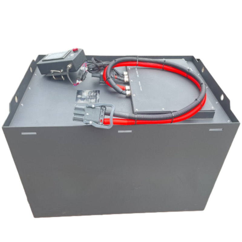 Batteria per carrelli elevatori al litio LiFePO4 con scatola metallica BMS REMA e presa SB