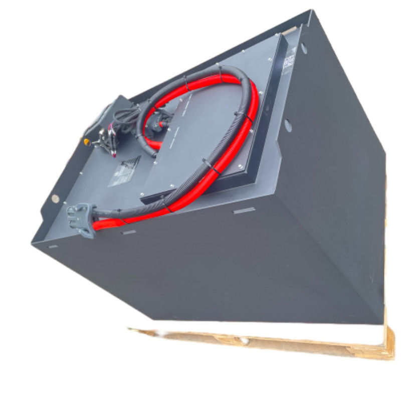 Batteria per carrelli elevatori al litio LiFePO4 con scatola metallica BMS REMA e presa SB